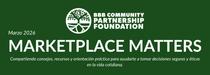 Encabezado de Marketplace Matters de Marzo